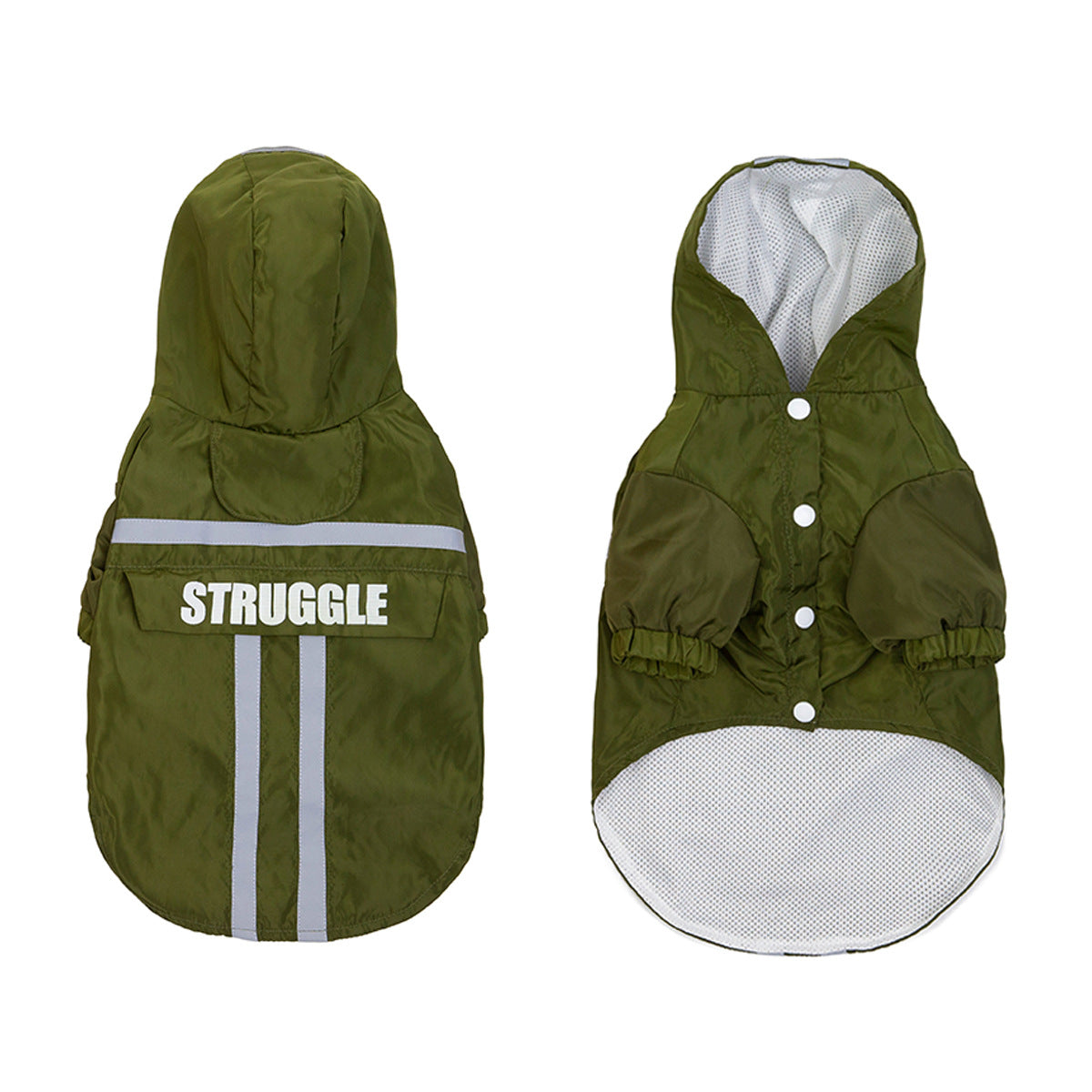 Reflective Strip Pet Raincoat in New Style