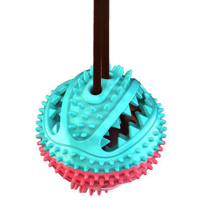 Interactive Dog Food Leakage Toy - Elastic Rubber Ball