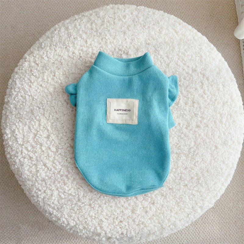 Knitwear Dog Clothes with Small Flying Sleeves