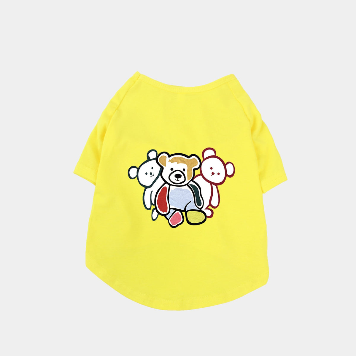 Chao Brand Cute Cotton T-shirt for Pets - Three Bears